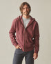 Men's Vintage Wash Relaxed Classic Full Zip - Washed Russet Brown